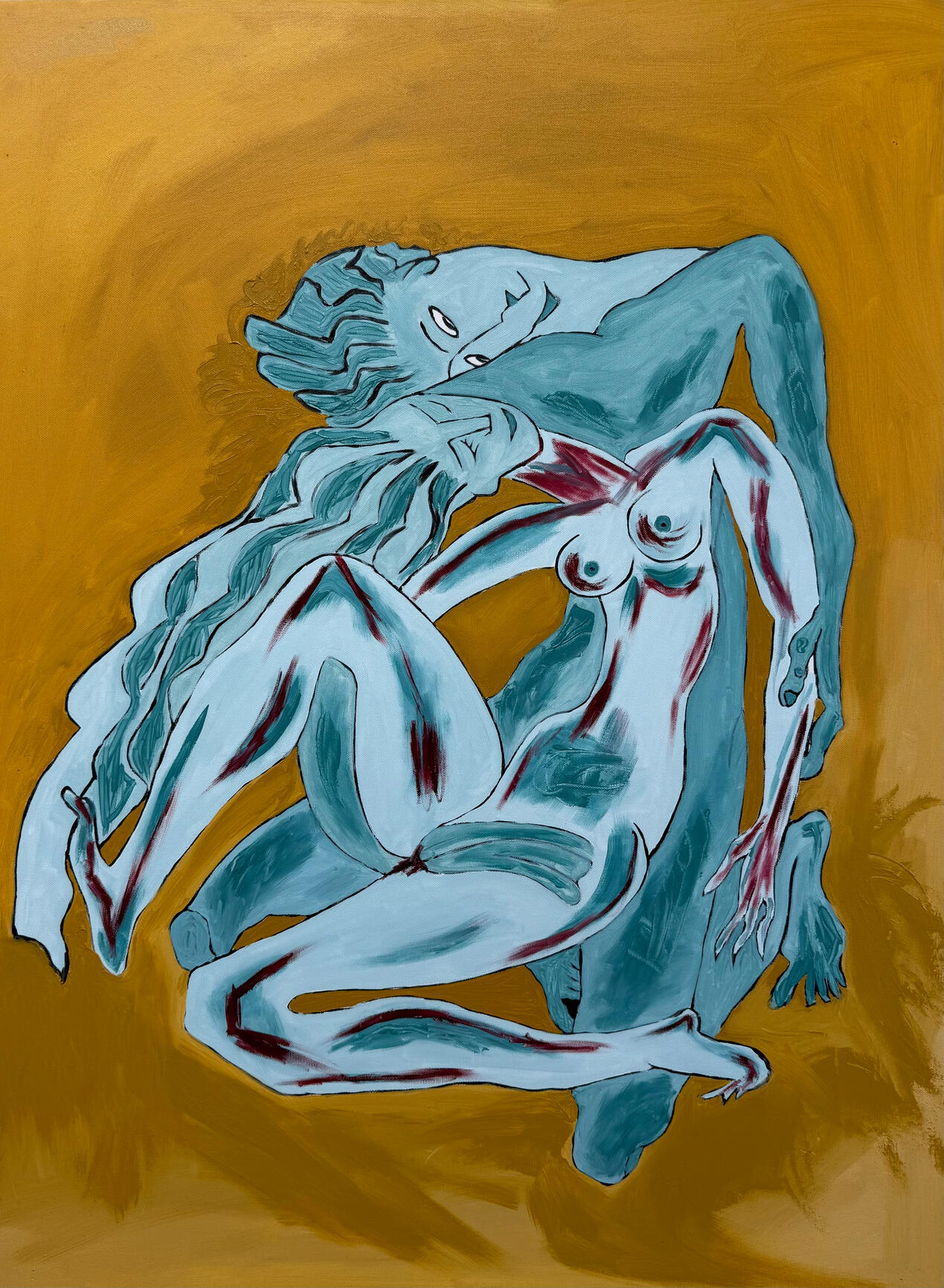 Surreal oil artwork by Jerry Khach.