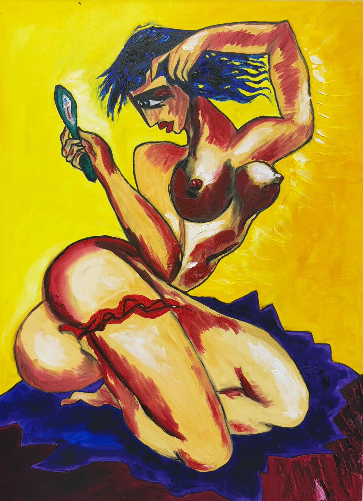 Expressive oil painting by Jerry Khach.